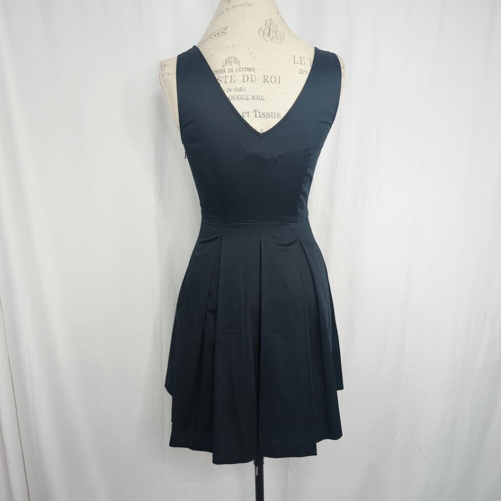 Banana Republic Dress 0 Petite Blue Mini Pleated NWT - Picture 5 of 7